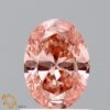 0.77 Carat Oval Shaped Good Cut Pink- SI1 Lab Grown Diamond