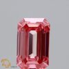0.78 Carat Emerald Shaped Good Cut Pink- VS2 Lab Grown Diamond
