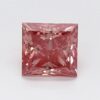 0.8 Carat Princess Shaped Good Cut Pink- VS1 Lab Grown Diamond