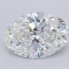 1.02 Carat Oval Shaped Excellent Cut F- VVS2 Lab Grown Diamond