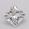 1.02 Carat Princess Shaped Excellent Cut G- VVS2 Lab Grown Diamond