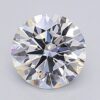 1.03 Carat Round Shaped Excellent Cut F- VVS2 Lab Grown Diamond