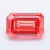 1.03 Carat Emerald Shaped Good Cut Pink- I1 Lab Grown Diamond