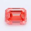 1.03 Carat Emerald Shaped Good Cut Pink- SI1 Lab Grown Diamond