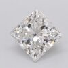 1.1 Carat Princess Shaped Excellent Cut F- VVS2 Lab Grown Diamond