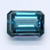 1.25 Carat Emerald Shaped Very Good Cut Blue- VS2 Lab Grown Diamond