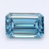 1.34 Carat Emerald Shaped Good Cut Blue- SI1 Lab Grown Diamond