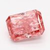 1.35 Carat Radiant Shaped Excellent Cut Pink- VVS2 Lab Grown Diamond