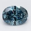 1.3 Carat Oval Shaped Very Good Cut Blue- SI1 Lab Grown Diamond