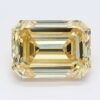 1.48 Carat Emerald Shaped Good Cut Yellow- VS2 Lab Grown Diamond