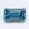 1.52 Carat Emerald Shaped Good Cut Blue- VS1 Lab Grown Diamond