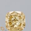1.52 Carat Cushion Shaped Very Good Cut Yellow- VVS2 Lab Grown Diamond