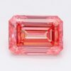 1.54 Carat Emerald Shaped Good Cut Pink- SI2 Lab Grown Diamond