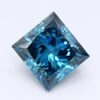 1.74 Carat Princess Shaped Very Good Cut Blue- VS2 Lab Grown Diamond