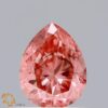 0.49 Carat Pear Shaped Very Good Cut Pink- SI1 Lab Grown Diamond
