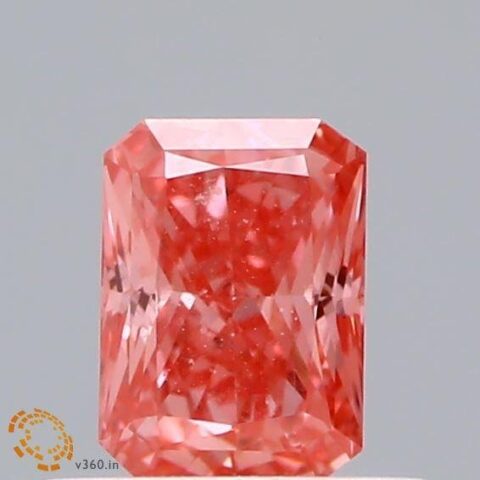 0.51 Carat Radiant Shaped Good Cut Pink- SI1 Lab Grown Diamond