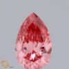 0.51 Carat Pear Shaped Very Good Cut Pink- VS2 Lab Grown Diamond