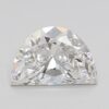 0.56 Carat Half Moon Shaped Excellent Cut F- VS1 Lab Grown Diamond .