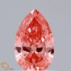 0.56 Carat Pear Shaped Very Good Cut Pink- SI1 Lab Grown Diamond