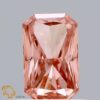 0.5 Carat Radiant Shaped Very Good Cut Pink- VS2 Lab Grown Diamond