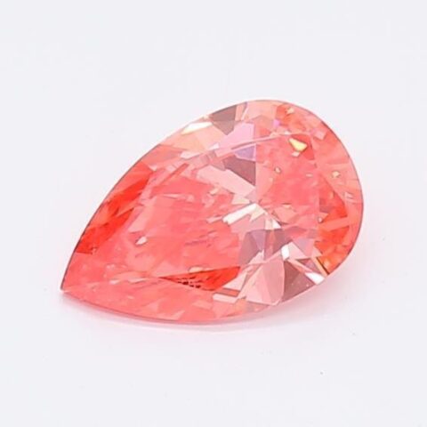 0.5 Carat Pear Shaped Very Good Cut Pink- VS1 Lab Grown Diamond
