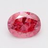 0.75 Carat Oval Shaped Good Cut Pink- I1 Lab Grown Diamond