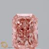 0.91 Carat Radiant Shaped Very Good Cut Pink- VVS2 Lab Grown Diamond