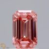 0.98 Carat Emerald Shaped Good Cut Pink- VS1 Lab Grown Diamond
