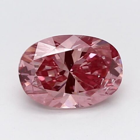 0.99 Carat Oval Shaped Good Cut Pink- SI1 Lab Grown Diamond