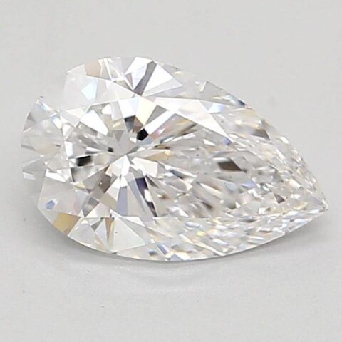 0.9 Carat Pear Shaped Excellent Cut D- VS1 Lab Grown Diamond