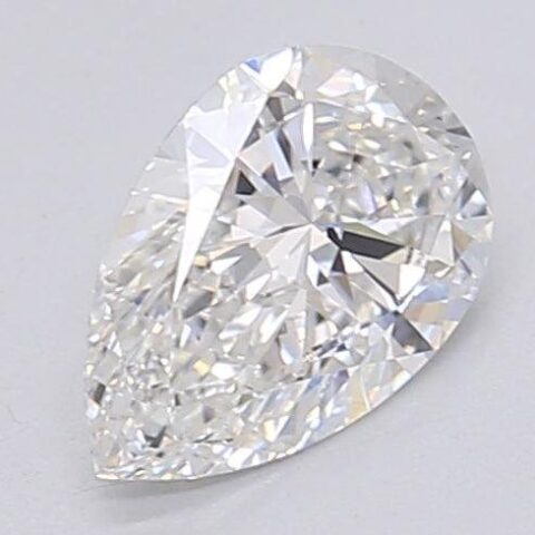 0.9 Carat Pear Shaped Excellent Cut F- VS2 Lab Grown Diamond