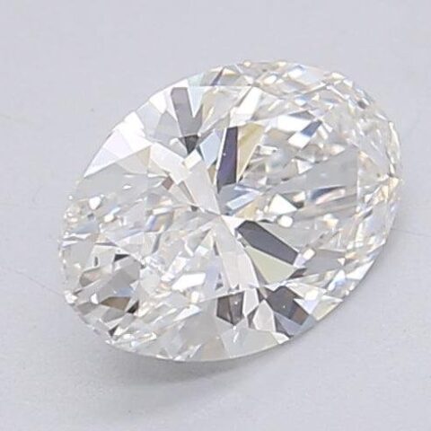 0.9 Carat Oval Shaped Excellent Cut F- VVS2 Lab Grown Diamond