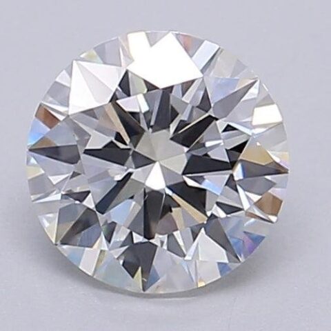 1.01 Carat Round Shaped Excellent Cut F- VS1 Lab Grown Diamond
