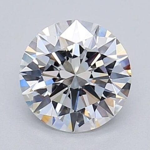 1.01 Carat Round Shaped Excellent Cut F- VS1 Lab Grown Diamond
