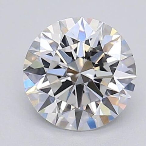 1.01 Carat Round Shaped Excellent Cut F- VS1 Lab Grown Diamond