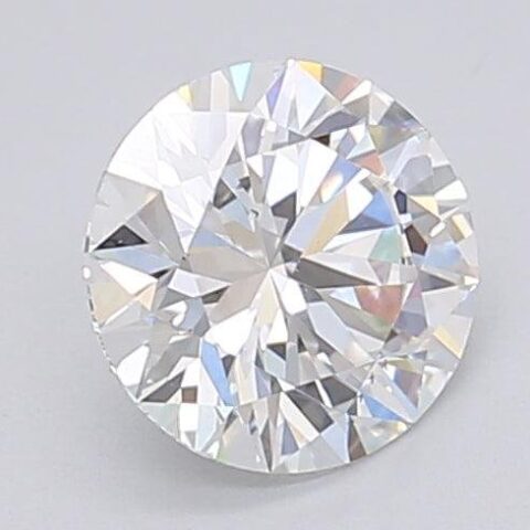 1.01 Carat Round Shaped Excellent Cut F- VS2 Lab Grown Diamond