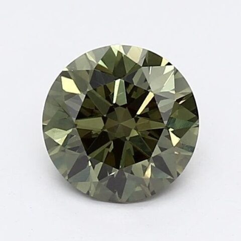 1.02 Carat Round Shaped Very Good Cut Green- VS2 Lab Grown Diamond