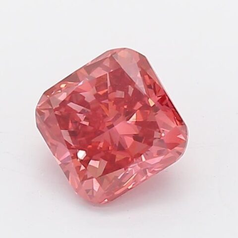 1.02 Carat Cushion Shaped Good Cut Pink- SI1 Lab Grown Diamond