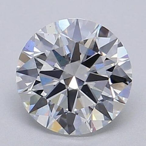1.02 Carat Round Shaped Excellent Cut E- VS2 Lab Grown Diamond