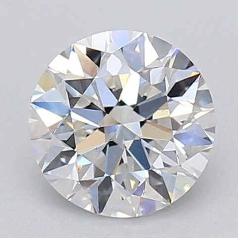 1.02 Carat Round Shaped Excellent Cut E- VS2 Lab Grown Diamond