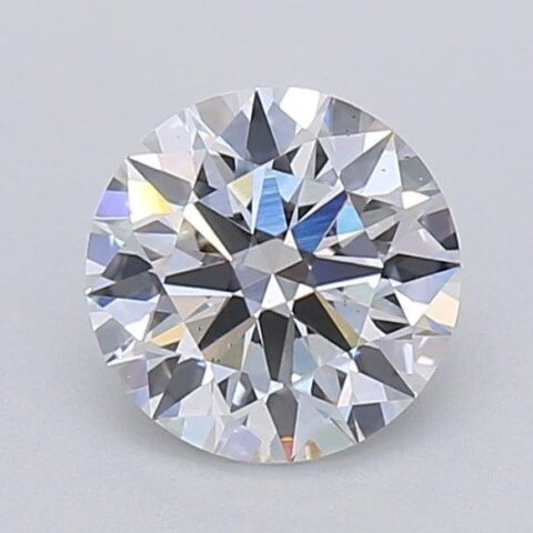 1.02 Carat Round Shaped Excellent Cut E- VS2 Lab Grown Diamond
