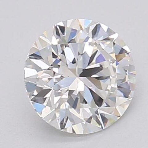 1.02 Carat Round Shaped Excellent Cut F- SI1 Lab Grown Diamond