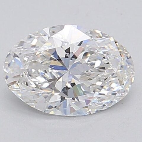 1.02 Carat Oval Shaped Excellent Cut F- VS1 Lab Grown Diamond
