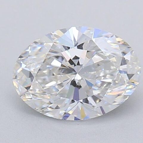 1.02 Carat Oval Shaped Excellent Cut F- VS1 Lab Grown Diamond