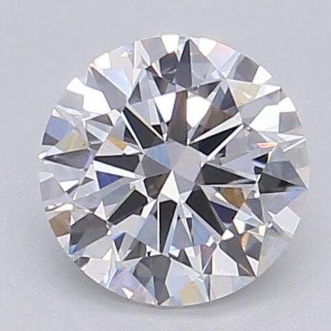 1.02 Carat Round Shaped Excellent Cut F- VS1 Lab Grown Diamond