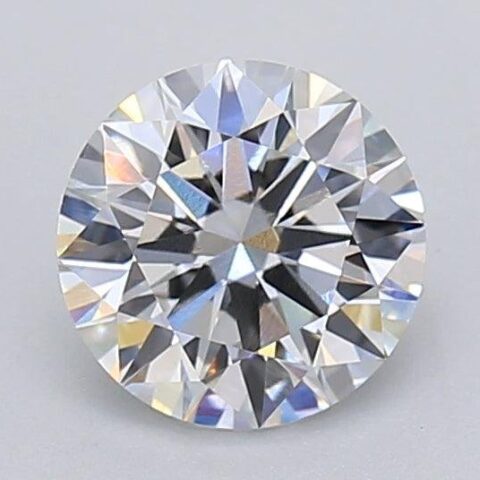 1.02 Carat Round Shaped Excellent Cut F- VS1 Lab Grown Diamond