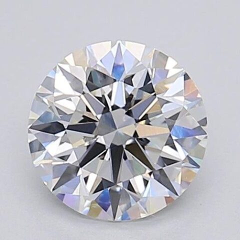 1.02 Carat Round Shaped Excellent Cut F- VS1 Lab Grown Diamond