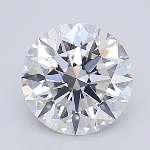 1.02 Carat Round Shaped Excellent Cut F- VS1 Lab Grown Diamond