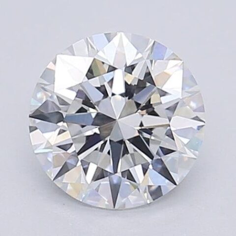 1.02 Carat Round Shaped Excellent Cut F- VS1 Lab Grown Diamond