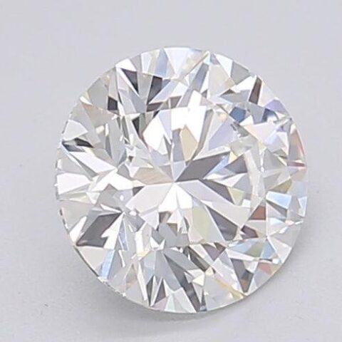 1.02 Carat Round Shaped Excellent Cut F- VS1 Lab Grown Diamond